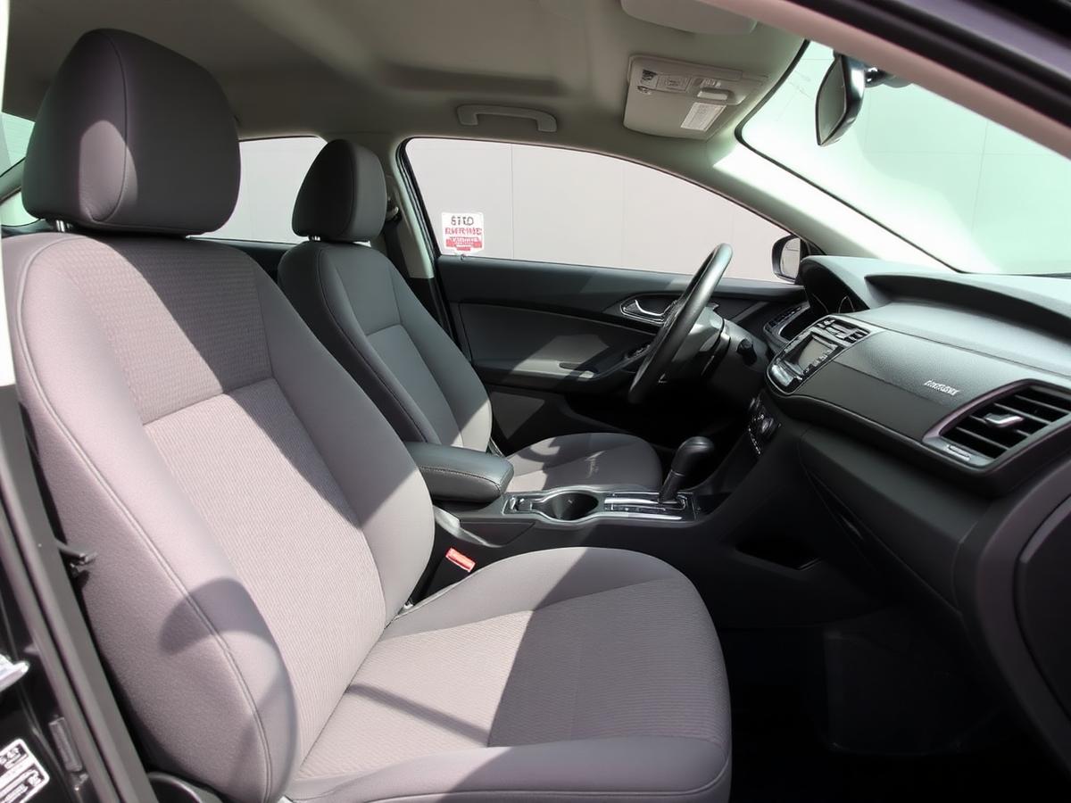 Same car seats clean and restored after interior detailing