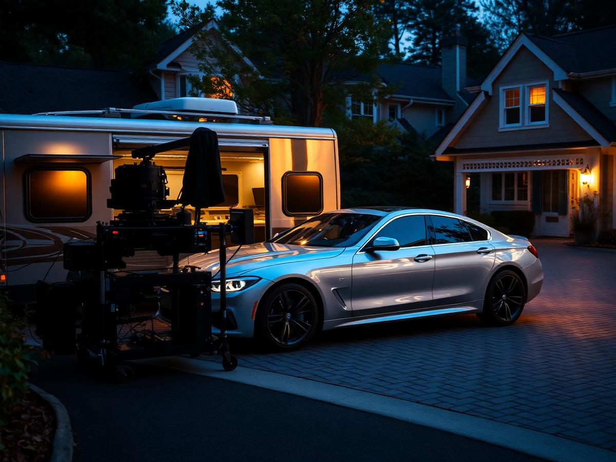 ShineGo mobile detailing setup in a Loudoun County driveway